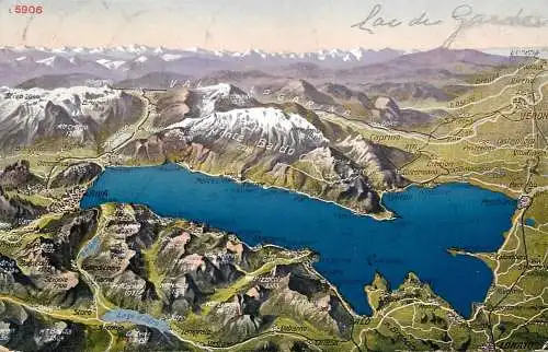Italy lago di garda map