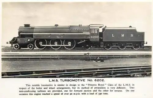 Transportation train Southern Railway 1938 Fenchurch station Turbomotive Princess Royal