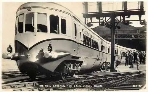 Transportation train Southern Railway 1938 Walton on Thames station Diesell train