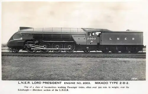 Transportation train Southern Railway 1938 London station Lord President Mikado