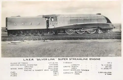 Transportation train Southern Railway 1938 Victoria station Silver link engine