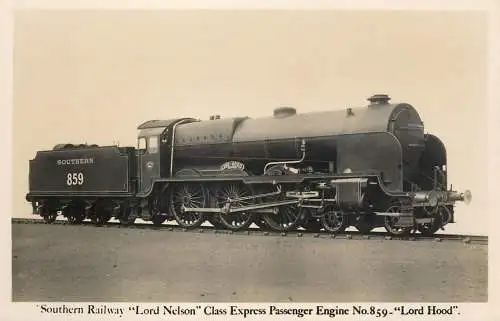 Transportation train Southern Railway 1938 London bridge station Lord Nelson class express engine Lord Hood