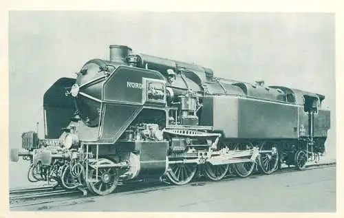 Transportation train Paris 1938 chemin du fer du Nord locomotive Tender