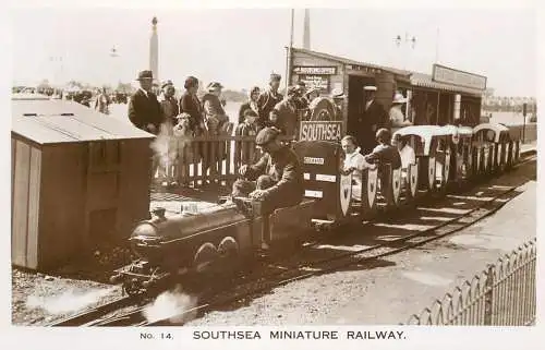 UK England Southsea miniature railway train steam engine 1939
