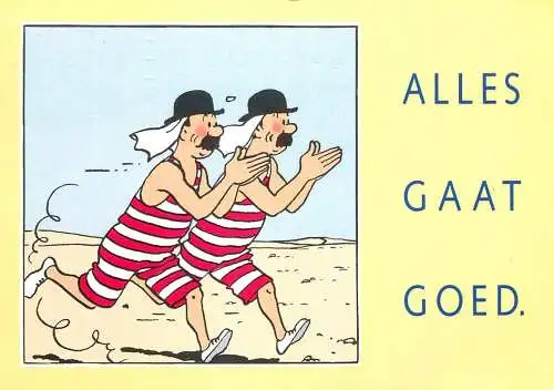 Advertising card Belgium touring assistance Alles Gaat Goed