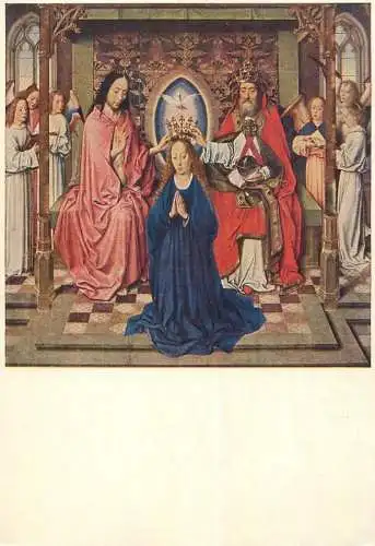 Religion scene Christianity crowning ceremony