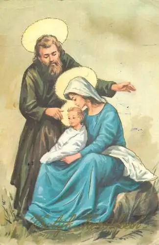Religion scene Christianity mother and child