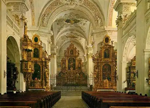 Religion scene Christianity Disentis Inneres der Klosterkirche