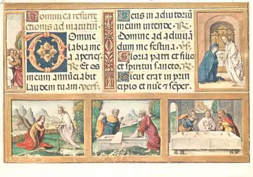 Religion scene Christianity domenica di risurrezione moniatura
