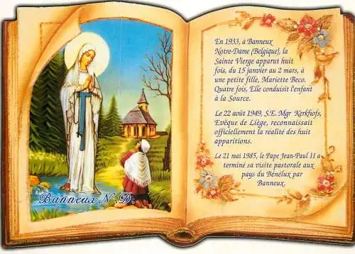 Religion scene Christianity Banneux Notre Dame 1933