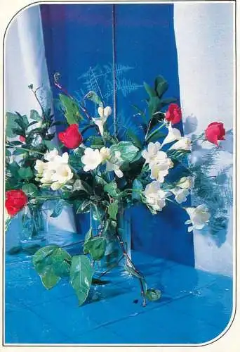 Flowers postcard flowers in vase1990 Belgium