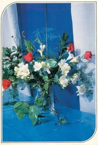 Flowers postcard flowers in vase1990 Belgium