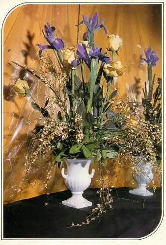 Flowers postcard field flowers in vase 1990 Belgium