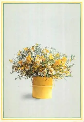 Flowers postcard field flower 1990 Belgium