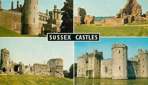 England Sussex castles different aspects