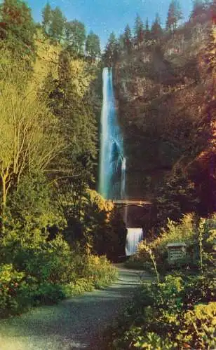 USA Multnomah Falls Columbia River Gorge OR picturesque natural landscape