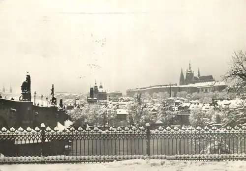 Czech Republic Vanocni Pozdrav z prahy 1965