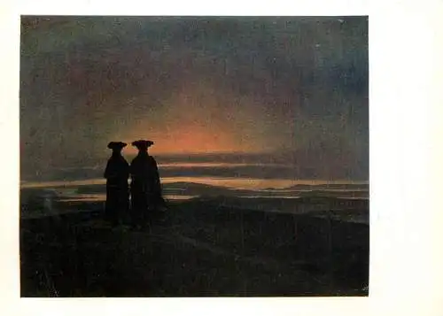Russia women in sunset
