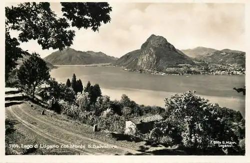 Switzerland Lago di Lugano col Monte Salvatore