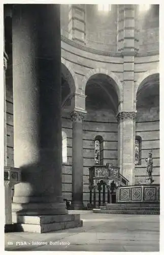 Italy Pisa Interno Battistero