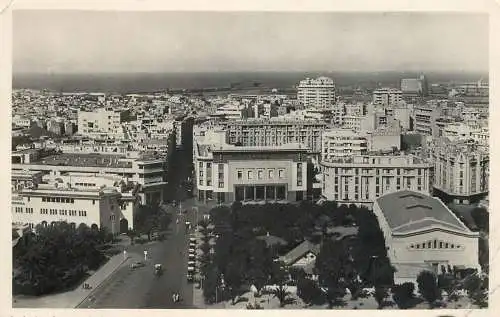 Morocco Casablanca vue de la Poste & Avenue d'Amade vue generale