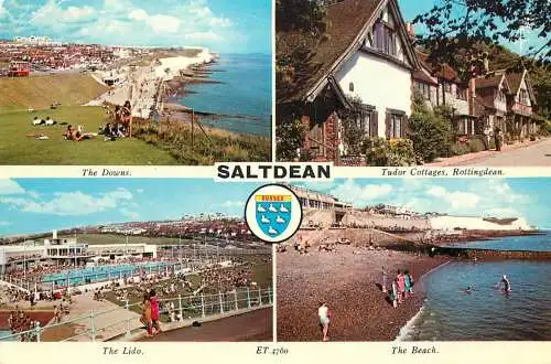England Saltdean coastal resort town multi view