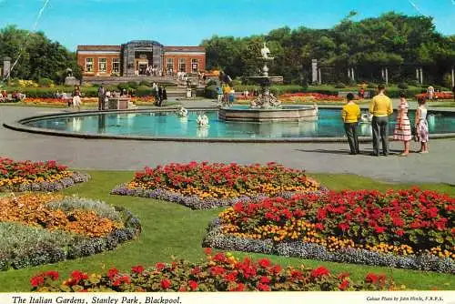 England Blackpool Italian Gardens Stanley Park