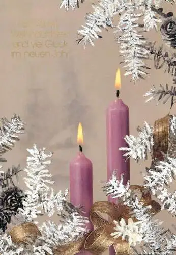 Christmas scene candle