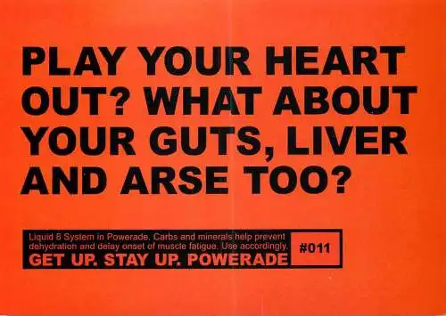Advertising Powerade commercial