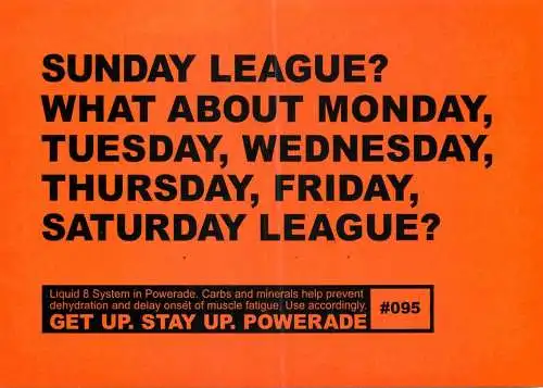 Advertising Powerade commercial