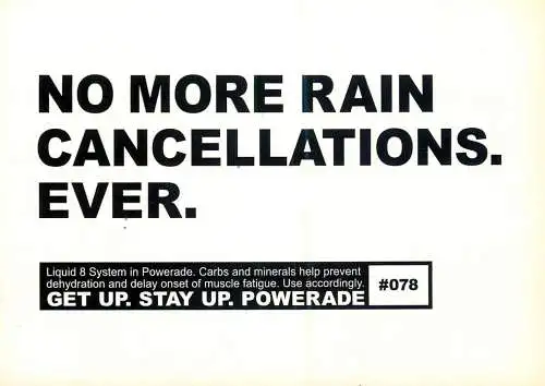 Advertising Powerade commercial