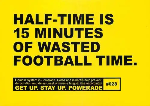 Advertising Powerade commercial
