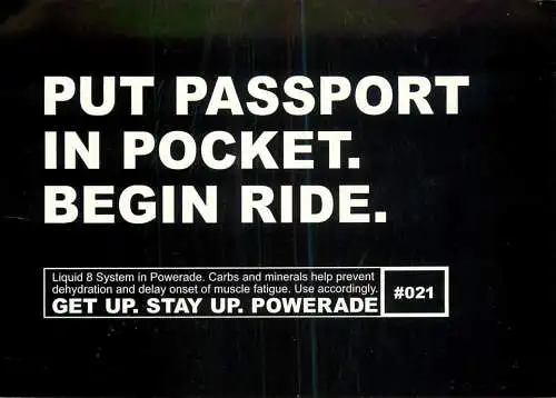 Advertising Powerade commercial
