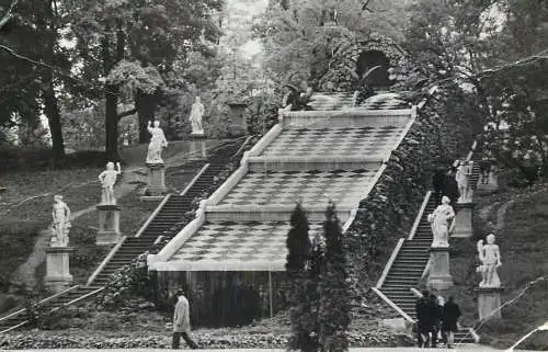 Russia Petrodvoret statue and garden