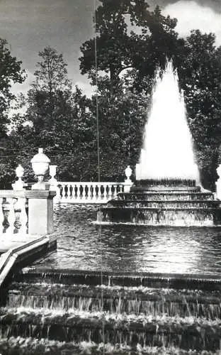 Russia Petrodvoret statue fountain and garden