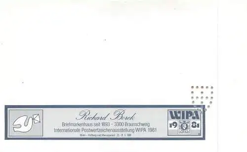 Internationale Postwertzeichen Ausstellung Wien WIPA 1981
