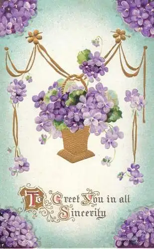 British birthday greetings postcard Birmingham