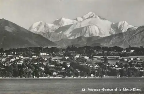 Switzerland Geneve Mont Blanc Vesenaz