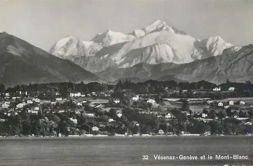 Switzerland Vesenaz Geneve Mont Blanc