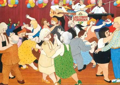 Humour card Dancing scene