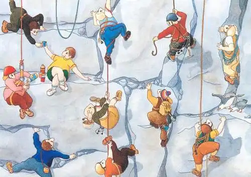 Humour card alpinism rock climbing