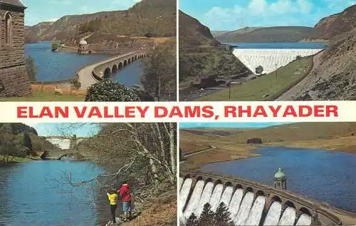 Wales Rhayader Elan Valley Dams multi view