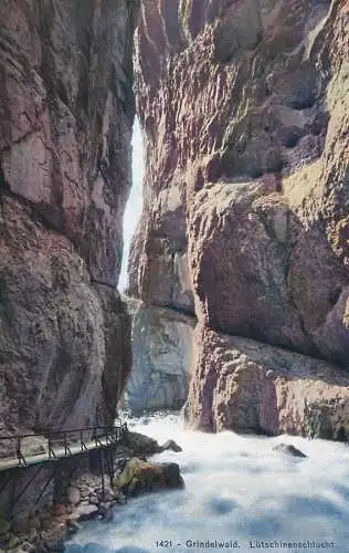 Schweiz Grindelwald Lutschinenschlucht gorge