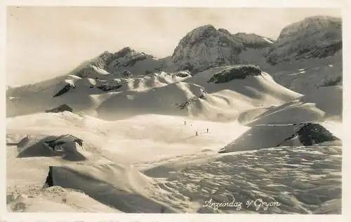 Switzerland Anzeindaz Cryon winter scene