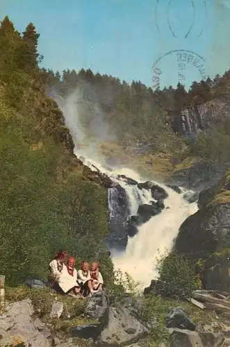 Norway the Latefossen waterfalls 1974