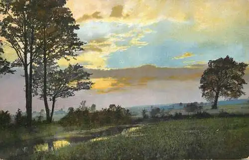 Landschaft Photochromie AK rural landscape