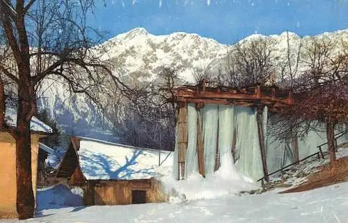Landschaft Photochromie AK winter mountain scene