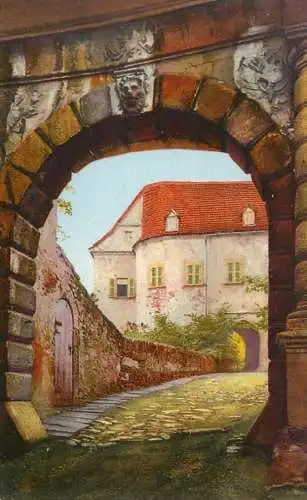 Landschaft Photochromie AK schloss Schardenstein