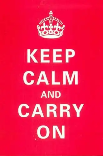 Keep Calm and Carry On poster postcard