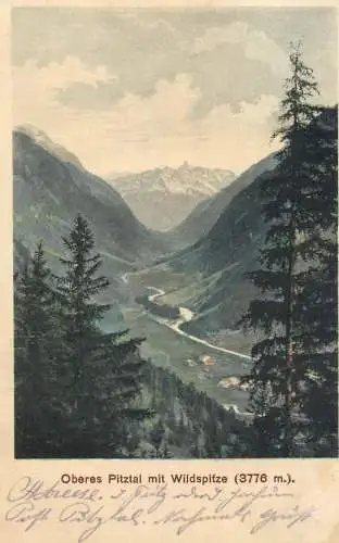 Austria Oberes Pitztal mit wildspitze